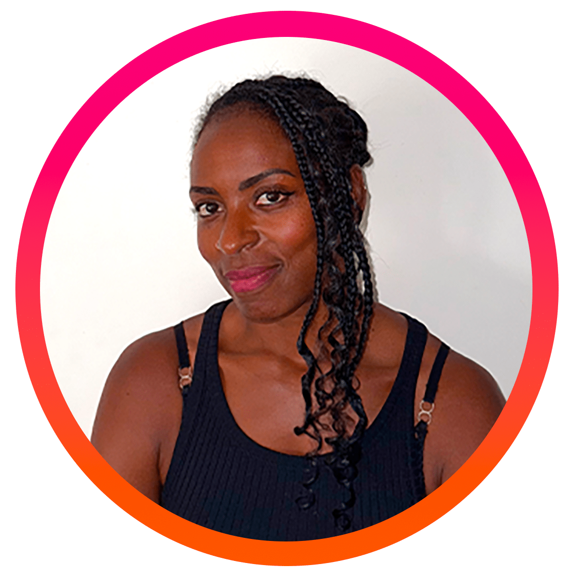 femme souriante, photo portrait